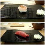 鮨 おくの - ボタン海老・中トロ