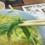 金丸本店 - 水菜アップ。