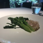 レフェルヴェソンス - ◇出会い～のどくろとグリーンオリーブのタルタル、菜の花、オリーブオイル