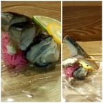 鮨 おくの - 鯖と牡蠣の燻製