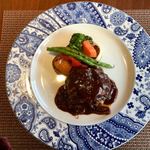 レストラン 中台 - 飯村牛と弓豚のハンバーグ・デミグラスソース