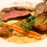 プールトワ - ランチコース 1900円 の希少部位、牛イチボ肉のステーキ