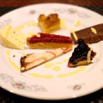 プールトワ - ランチコース 1900円 のデザート6種盛り合わせ