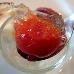 レストラン タガミ - デザート・ミニトマトゼリー寄せ