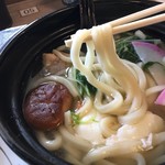 麦キッチン - 麺は太角麺