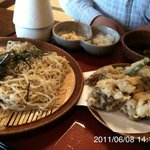 良庵 - 舞茸天ざるそば　７５０円