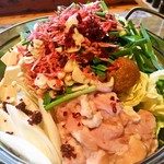 遊・膳 晴れ屋 - 海老味噌もつ鍋