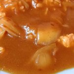 栄蘭 - 中華料理 栄蘭 ＠目黒 豚肉と玉葱が具材のカレーは不思議な滑らかな口当たり