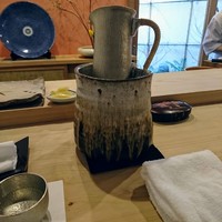 鮨 かず矢 - 佐賀県の東一、素敵な酒器でいただきました。