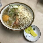 雪うさぎ - 天玉うどん 沢庵