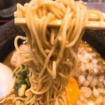 麺屋 甲武信 - フライドチキン カレーらめんの麺