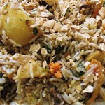 スリランカカレーを混ぜた後