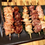 炭火ビストロ　華泉 - 串焼き盛り合わせ