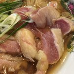 麺処ほん田 - 雉の胸肉のたたき