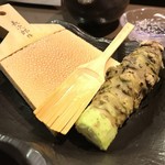 雫庵 - お造りは生山葵で