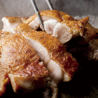 かしわの看板メニュー‼『比内地鶏鉄板焼！』