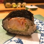 一心鮨 光洋 - サービス？の海老マヨ巻き