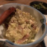 燗アガリ - あったかポテサラ 鮭とば等が入っていてとても良い