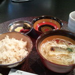 京料理くらもち - ご飯と乳麺