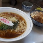 角常食堂 - ラーメンミニ丼セット