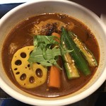 gopのアナグラ - レギュラースープ　チキン野菜カレー（辛さ100番）