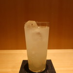 こころや - 鶴梅 柚子ソーダ割り