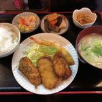 寿味 - 2018.2.6  ミックスフライ定食