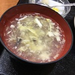 中華料理　嘉宴 - ランチセットのスープ