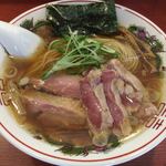 麺処ほん田 - 雉（きじ）と地鶏の醤油そば＠1,000円 ＋雉の胸肉のたたき＠500円