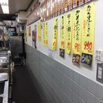 笠置そば - 店内のメニュー