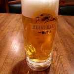 中国料理 向来  - 生ビール