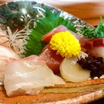 四季の味 わらく - 刺身はどれも美しい