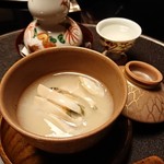 柏屋 大阪千里山 - 蛤塩煮　えのき玉〆　銀杏　百合根　