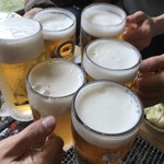 ろばたやき山ろく - とりあえずかんぱーい