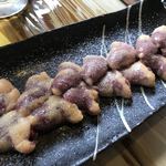 ろばたやき山ろく - ハツ塩焼き