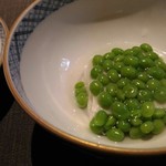 茶禅華 - 青豆豆富（スナップエンドウと豆腐）