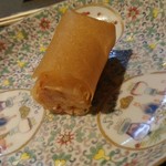 茶禅華 - 桜蝦春捲（蟹と蕗の薹の春巻き）