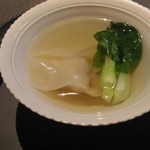 茶禅華 - 雉雲呑湯（雉のスープ、広東白菜入り）