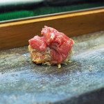 寿司栄 - トロと毛蟹のミルフィーユ