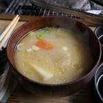 ろばたやき山ろく - だご汁