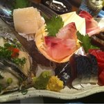 魚金 4号店 - お刺身の三点盛り