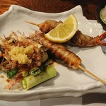 だいどこ やぶれ傘 - エビの豚バラ巻き