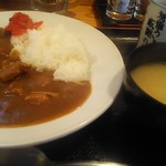 居酒屋 まるたま - 気まぐれ定食チキンカレー650円