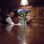 サーティーナイン - アジサイを生けるマスターが素敵と思う