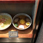 中華料理 喜楽 - 店頭サンプルはほうれん草だね