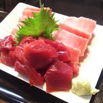 かわなみ鮨 - 鮪(中トロ、赤身)
