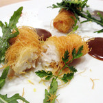 ラ・トラース - 4.カダイフを纏ったヤガラのフリットの断面