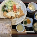 佐賀ぽかぽか温泉 - 自家製タルタルチキン南蛮定食 ９００円(雑穀米＋５０円)