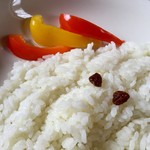 スプーンソング -  レモンライスと白ライス、どちらにしようか迷ったのですが、今日は白ライスでいただきました。