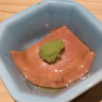 すし岩瀬 - 帆立の卵巣